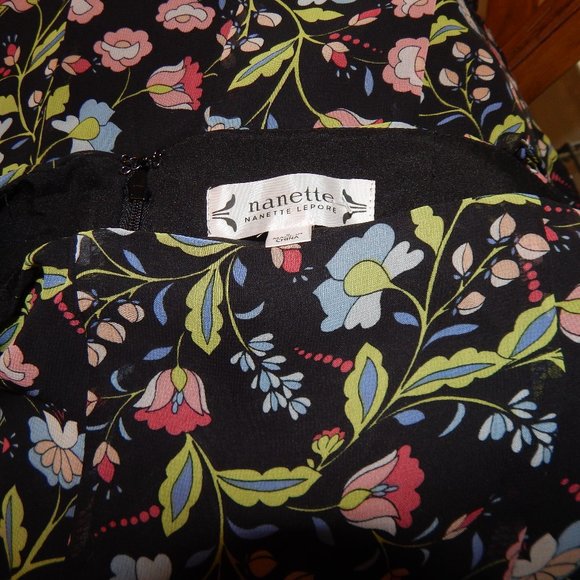 NWT $159 NANETTE LEPORE Paradise Dreaming Violet Print S 8 - Picture 4 of 4